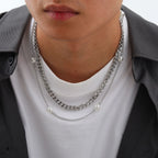 PENDRA Pearl Cuban Chain Necklace