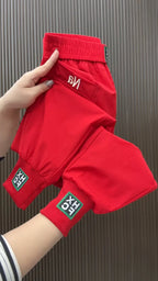 Fashion Summer Harem Pants Female 2025 New Letter Women's Sports Pants Quick Dry Tie Feet Elastic Waist Casual Trousers