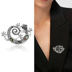 PENDRA Lovely Abalone-shell Gecko Brooch