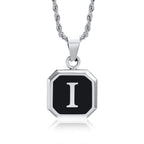 PENDRA Square Twisted Pendant Necklace