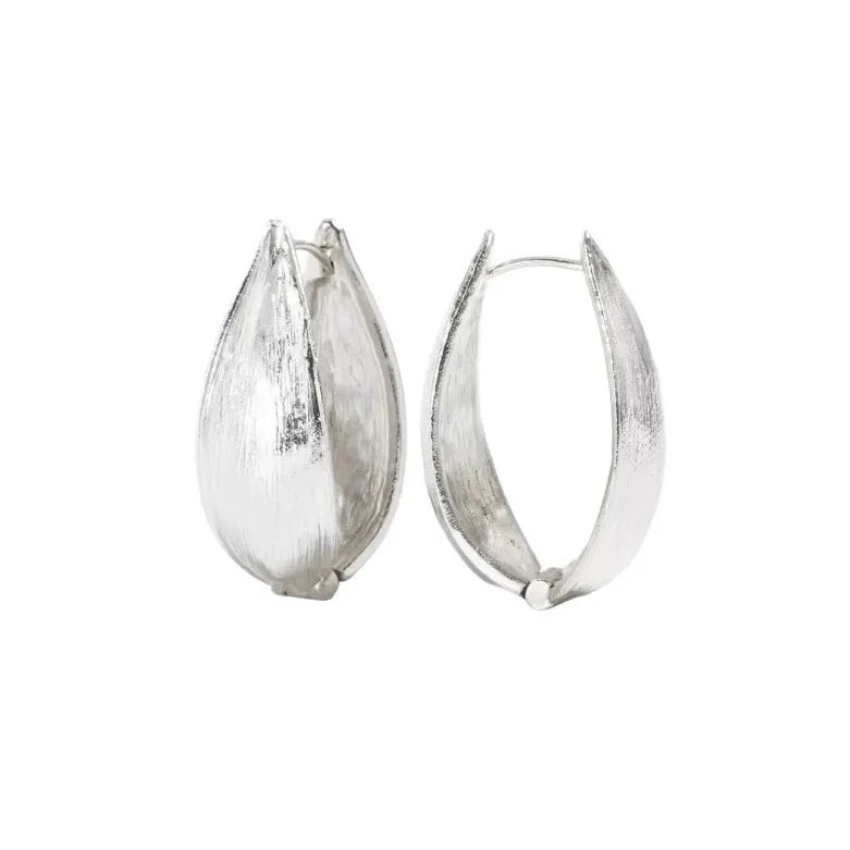 PENDRA Sterling Silve Matte Earrings