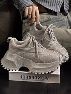 PENDRA Rhinestone Diamond Sports Shoes