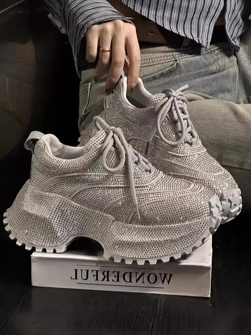 PENDRA Rhinestone Diamond Sports Shoes