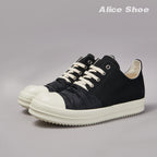 PENDRA Pleated Noir Black Canvas High-Top Zip Thick-Sole Edition 2 Platform Sneakers