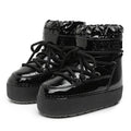 -40 2025 New Women's Winter Moon Medium Tube Waterproof Space Ankle Snow Boots