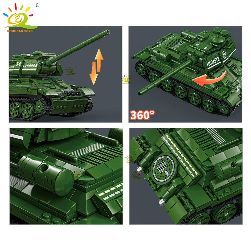 PENDRA Military Tank Army Building Set