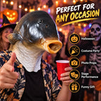 Funny Fish Latex Mask Halloween Costume Realistic Carp Head Mask for Party Cosplay Masquerade