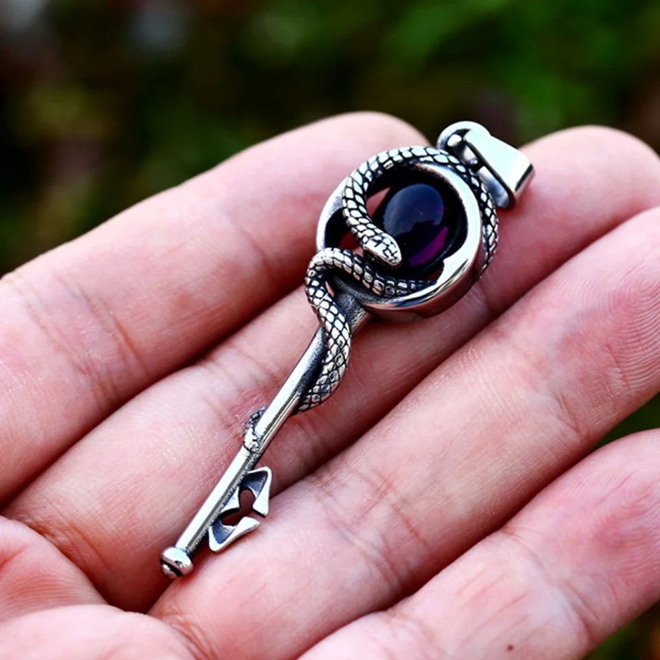 PENDRA Keystone Stainless Steel Key Pendant