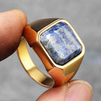 Luxury Galaxy Starry Sky Men Rings Stainless Steel Punk Rock Aesthetic Fashion Women Jewelry Accessories For Gift Wholesale