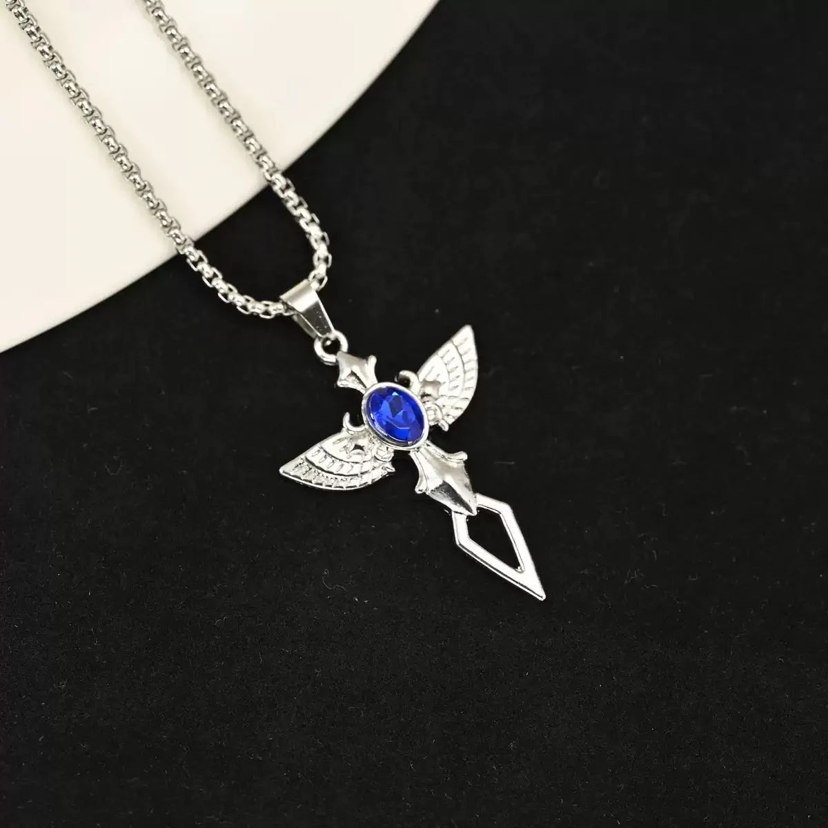 PENDRA Crosschoker Vintage Zinc Alloy Cross Choker Necklace