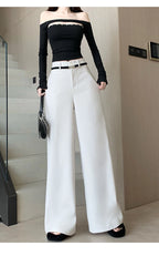 PENDRA Woolen Waisted Loose Pants
