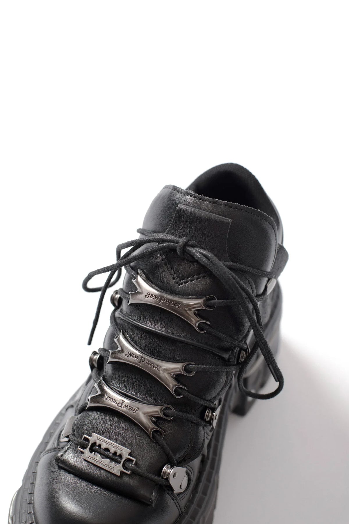 PENDRA Lace Platform Ankle Punk Boots