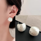 PENDRA Geometry Hoop Sterling Earrings