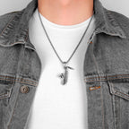 PENDRA Saxophone Boyfriend Steel Necklace