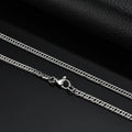 Punk Silver Color Chain Necklace for Men Women,Hip Hop Stainless Steel Braided Link Chokers,Classic Metal Jewelry Gift