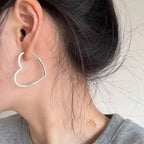 PENDRA Curved Geometry Sterling Silver Earrings