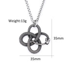 PENDRA Ouroboros 316L Stainless Steel Snake Pendant