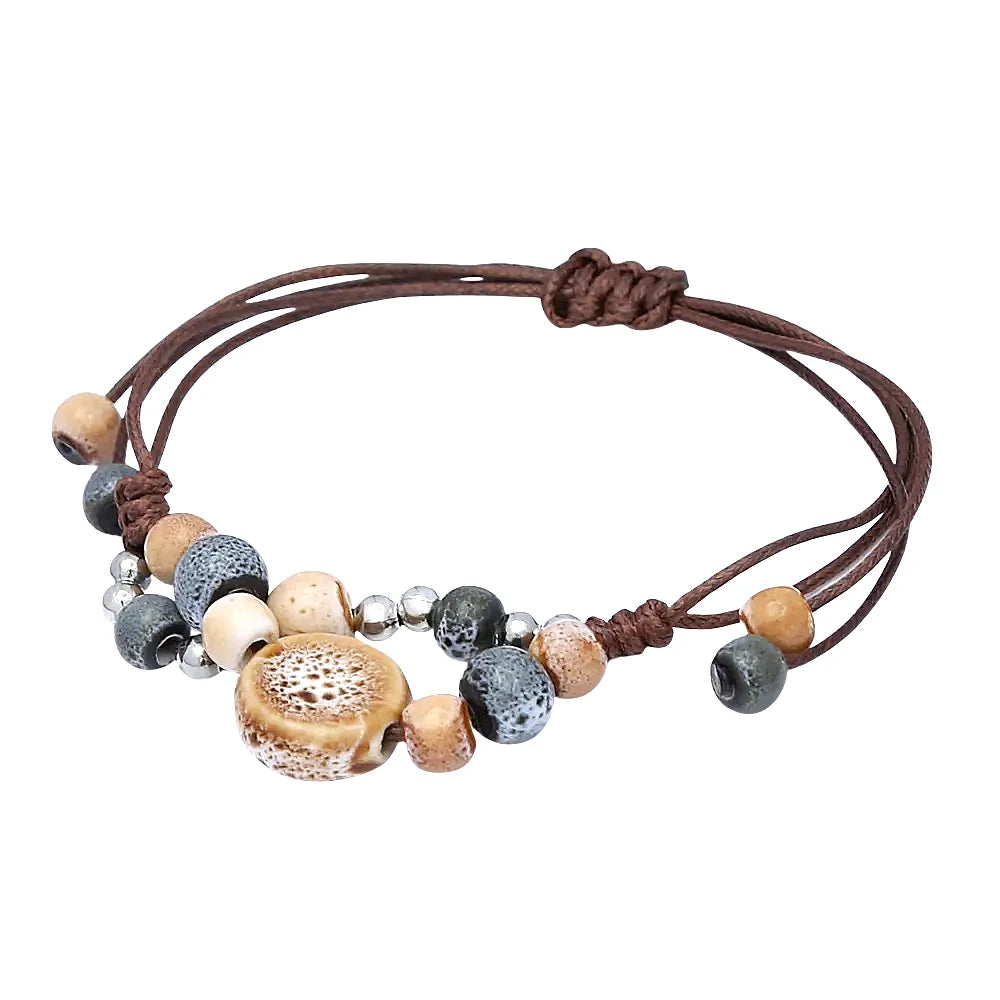 PENDRA Ceramica Vintage Ethnic Handmade Ceramic Bracelet