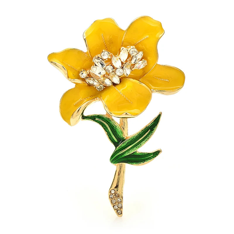 PENDRA Floraspark Beautiful Big Flower Brooch
