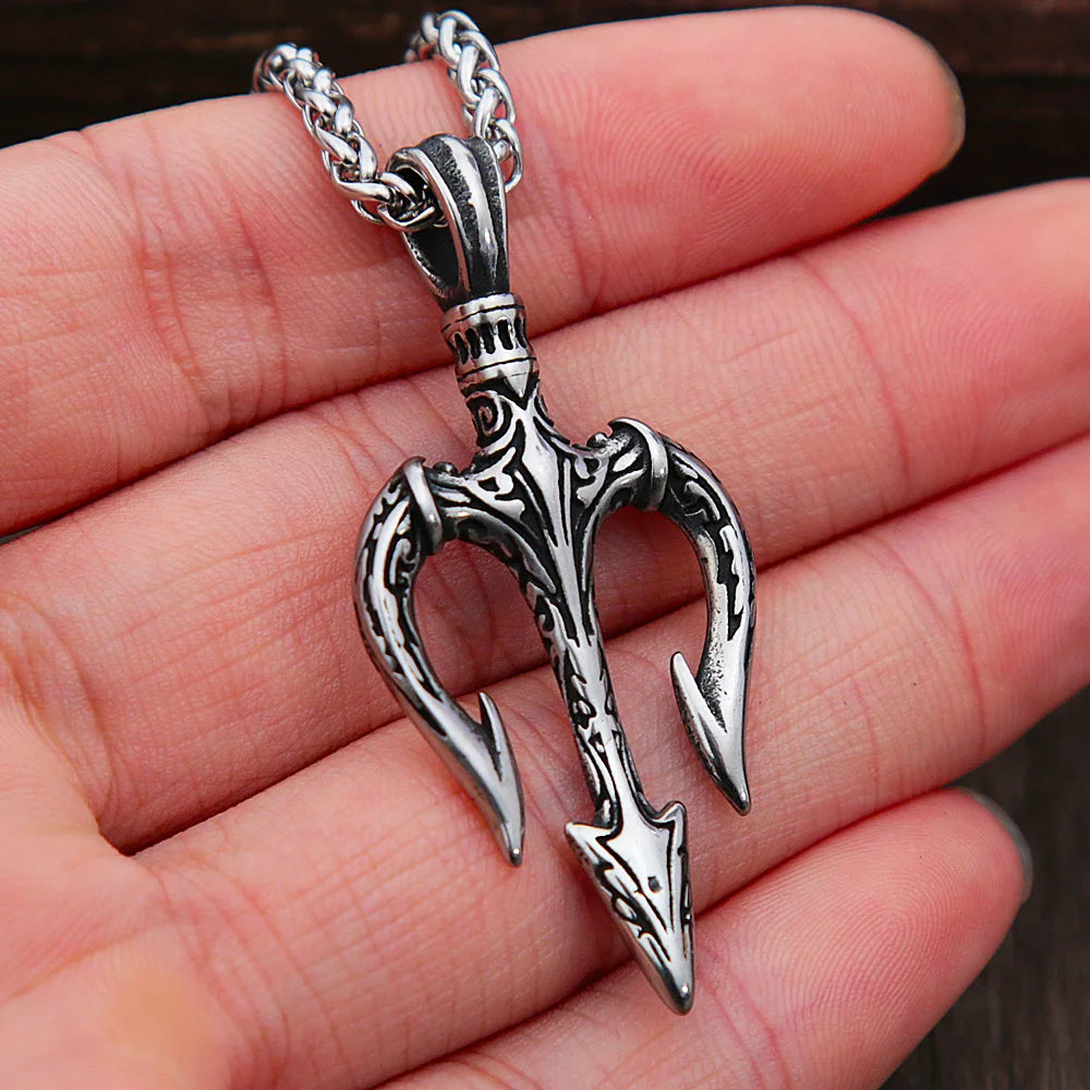 PENDRA Trident Greek Mythology Trident Necklace
