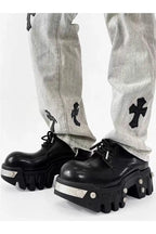 PENDRA Leather Iron Head Shoes