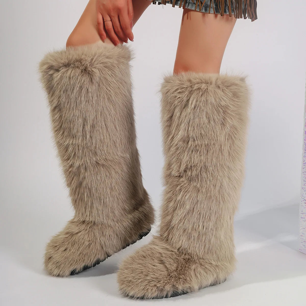 PENDRA Knee Warm Imitation Boots