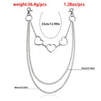 PENDRA Crossstar Layered Waist Chain Keychain