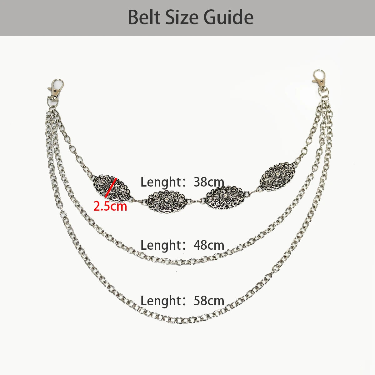 PENDRA Orlara Punk Waist Chain Belt