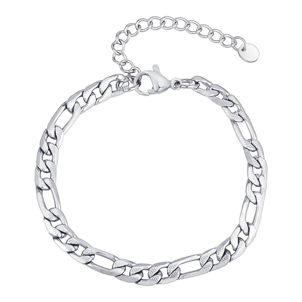 PENDRA Textured Figaro Bracelet