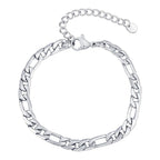 PENDRA Textured Figaro Bracelet