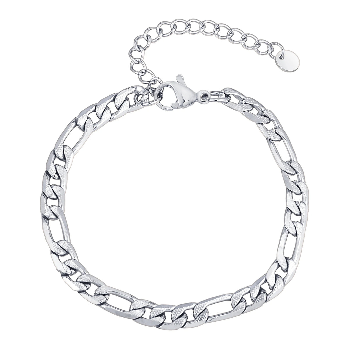 PENDRA Textured Figaro Bracelet
