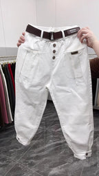 Solid Color Pants Women 2024 New Fashion Spring Autumn Korean Loose Casual Harem Pants Trousers