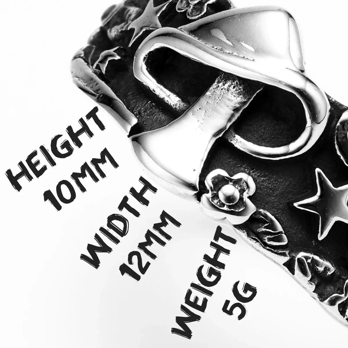 Mushroom Star Men Rings Stainless Steel Retro Punk New In Rock Women Jewelry Fashion Accessories Stranger Things Gift Wholesale