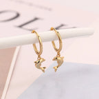 PENDRA Starfish 925 Sterling Silver Hoop Earrings