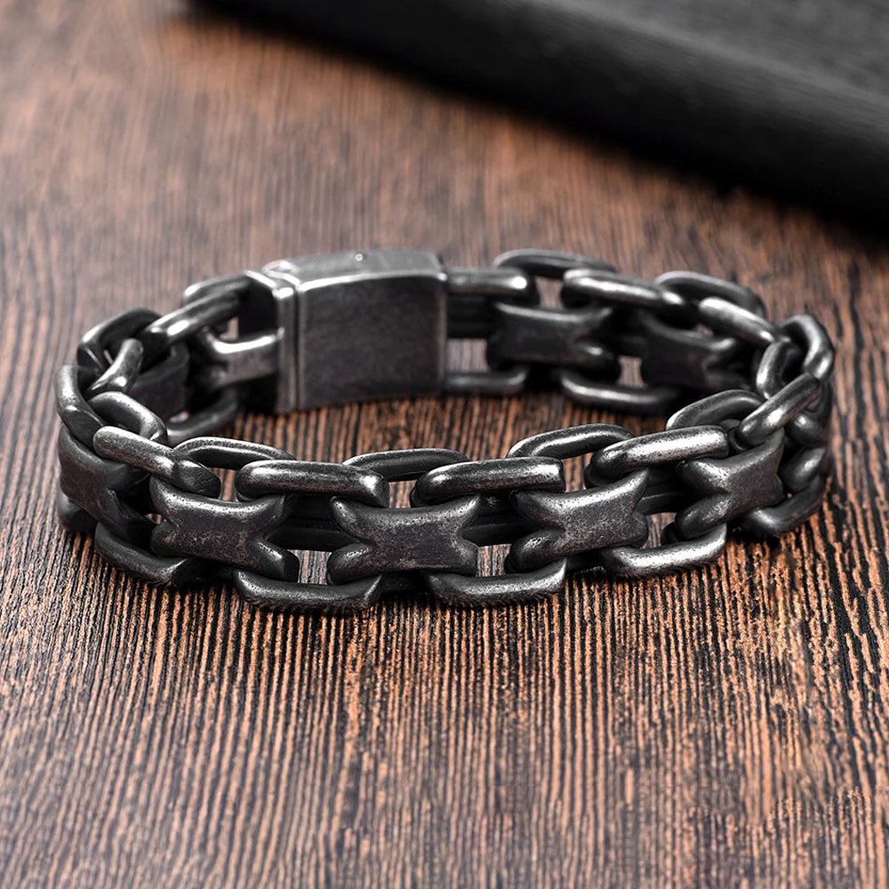 PENDRA DoubleZero Heavy Link Chain Bracelet