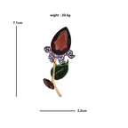 PENDRA Tulippa Classical Crystal Tulip Brooch