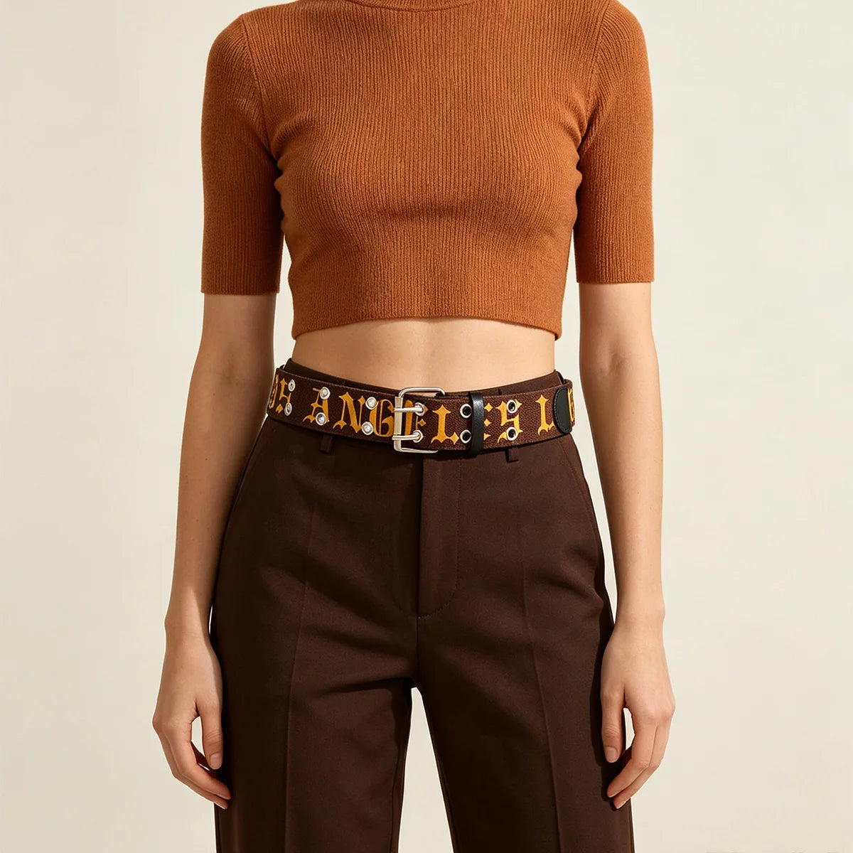 PENDRA Orlayne Canvas Pin Buckle Minimal Belt