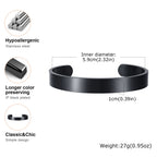 Classic Openning Bangles Bracelet for Women Men,Stainless Steel Cuff Bracelet,High Polished Bangles Gift