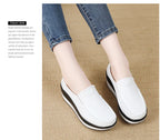 PENDRA Leather Sports Platform Shoes