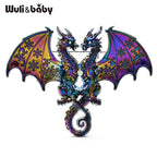 PENDRA Mystic Dragon Rhinestone Brooch