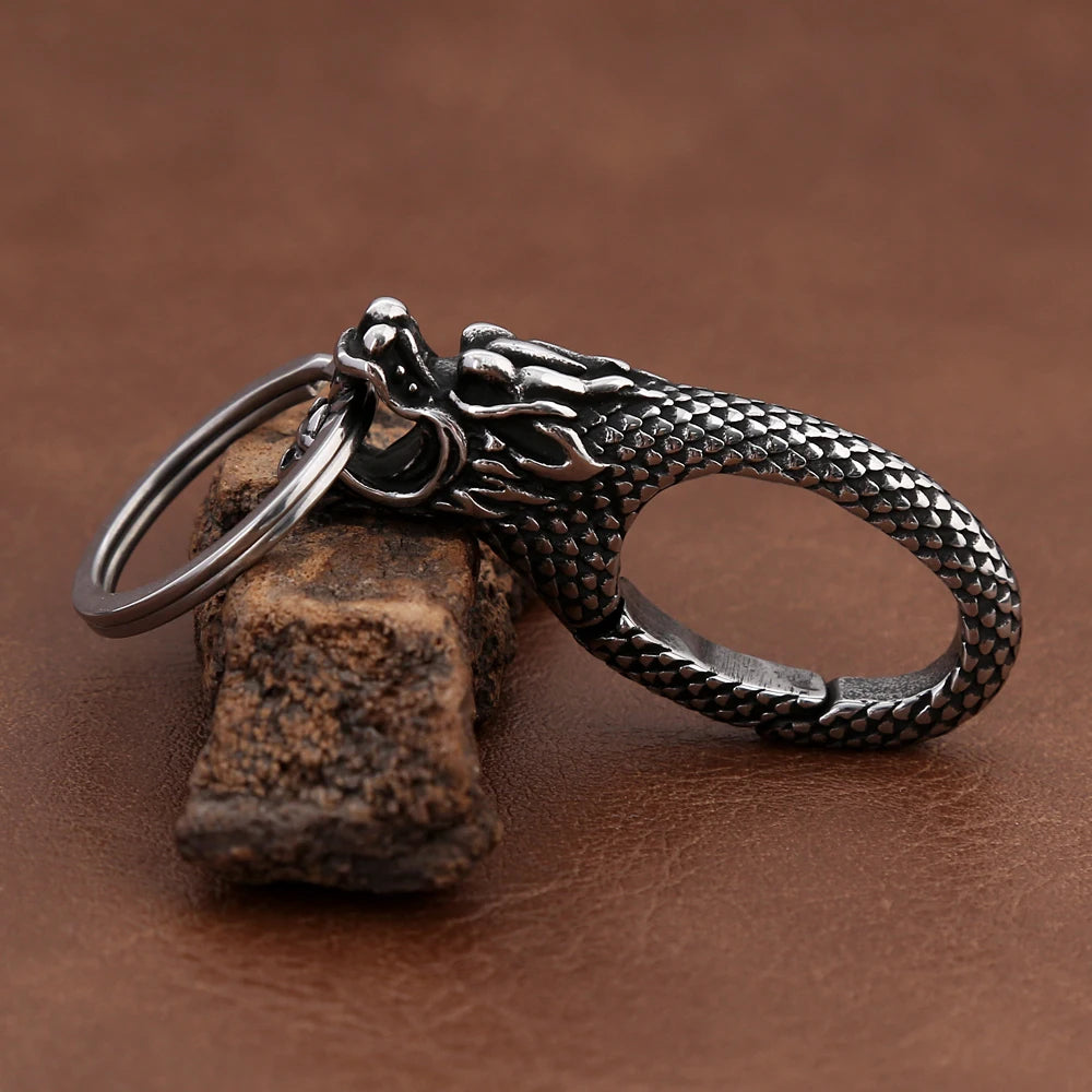 PENDRA Dragonkey 316L Stainless Steel Dragon Keychain