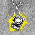 PENDRA SLR Camera Boyfriend Steel Necklace
