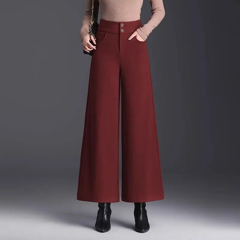 PENDRA Crocodile Print PU Straight Leg Pants