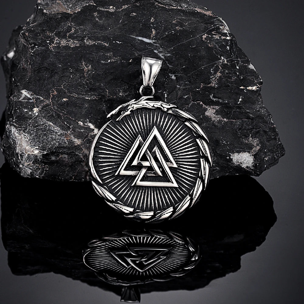 PENDRA Dragon Black Compass Necklace
