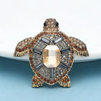 PENDRA Vintage Swim Turtle Brooch