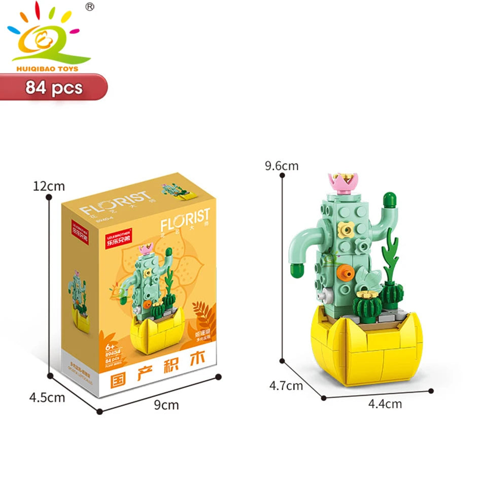 PENDRA Succulent Potted Floral Building Set