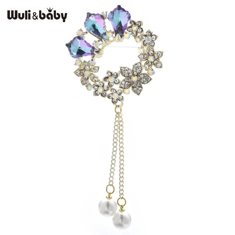PENDRA Birdflora Bird and Flower Brooch