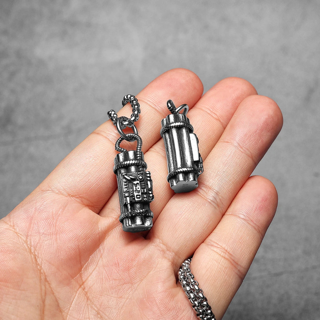 PENDRA Time Bang Steel Necklace