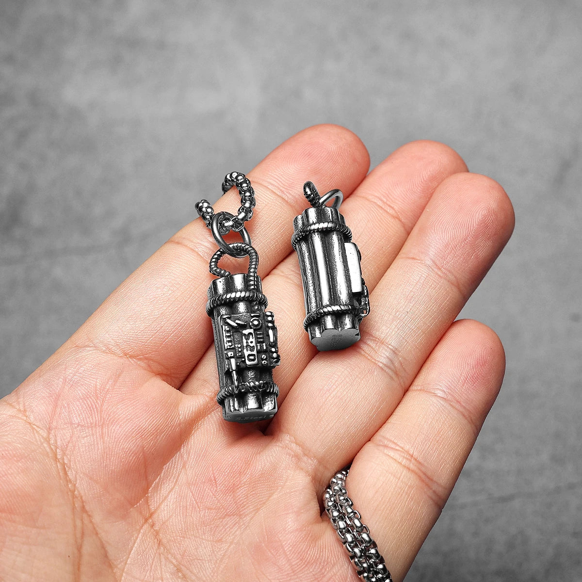 PENDRA Time Bang Steel Necklace