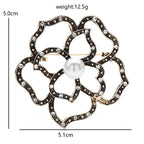 PENDRA Rosetta Vintage Hollow Rose Brooch